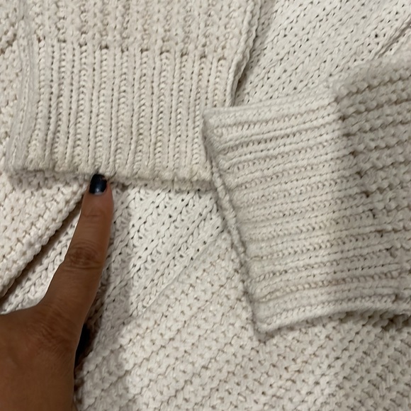 A New Day Cream Color Cable Knit Soft Open Cardigan - Picture 5 of 9